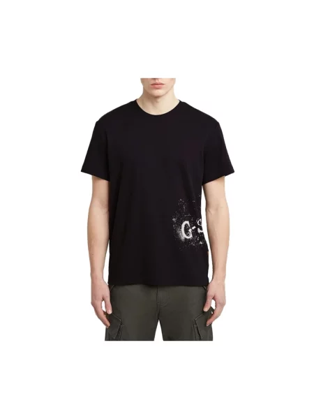 G-star Koszulki Mężczyzna L Nadrukowany T-shirt czarny