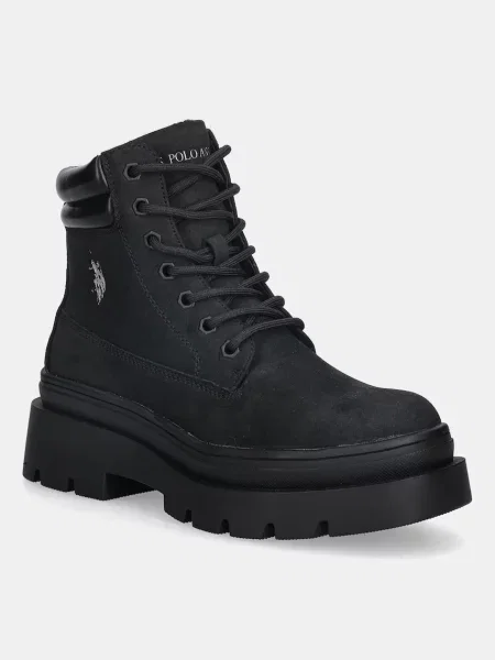 U.S. Polo Assn. botine cu plat negru