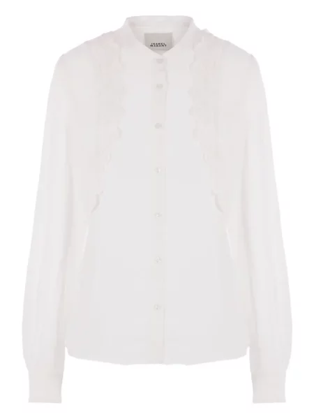 Cămașă Isabel Marant de mătase alb