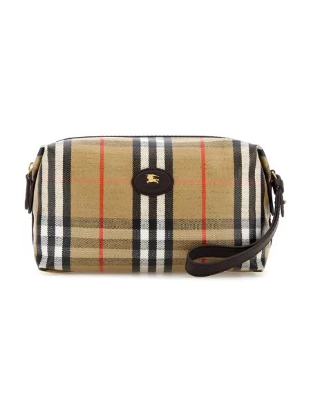 Torba Burberry z logo beżowa