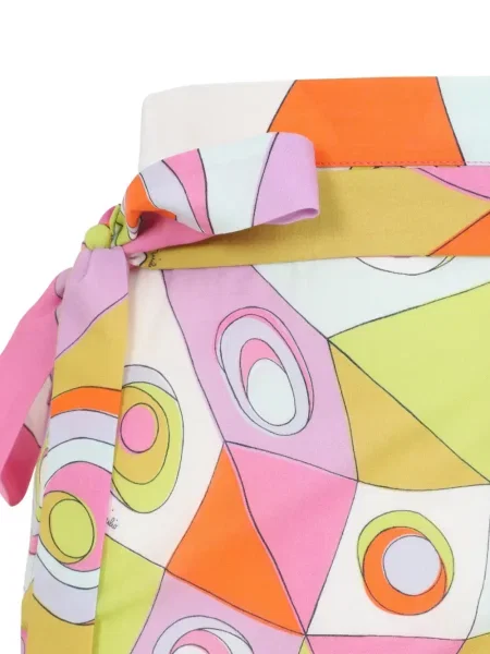 Fusta maxi Pucci cu imagine cu imprimeu geometric plic roz
