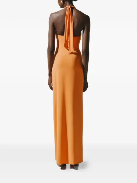 Rochie maxi Baobab cu volane portocaliu