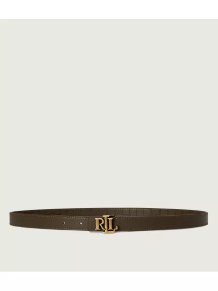 LAUREN RALPH LAUREN Curea din piele cu două fețe Logo Reversible