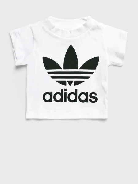 Adidas Majica Trefoil Regular Fit bela
