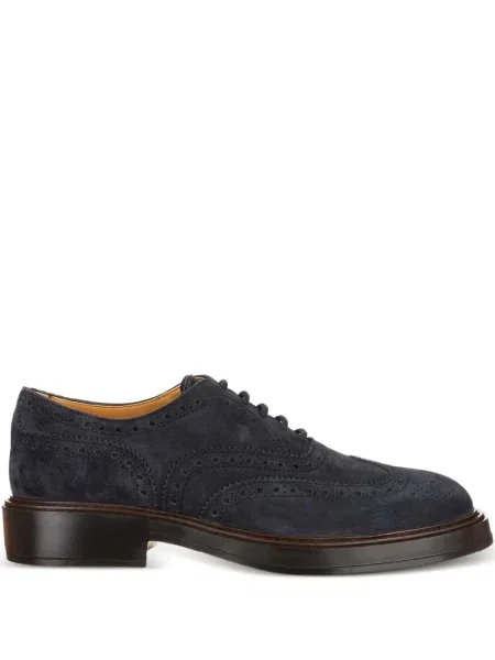 Pantofi loafer Tod's cu șireturi din dantelă albastru