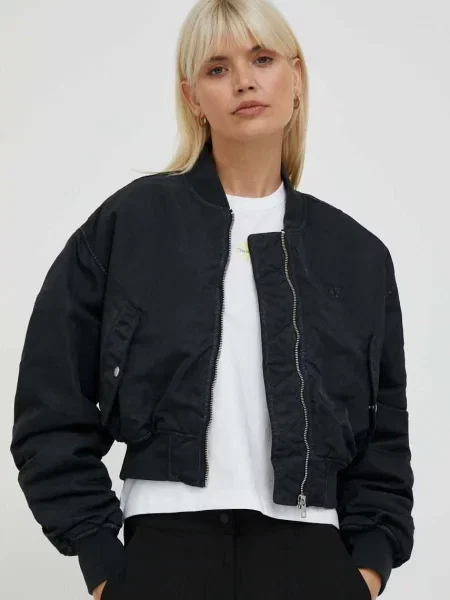 Яке бомбър Calvin Klein Jeans преходен модел черно