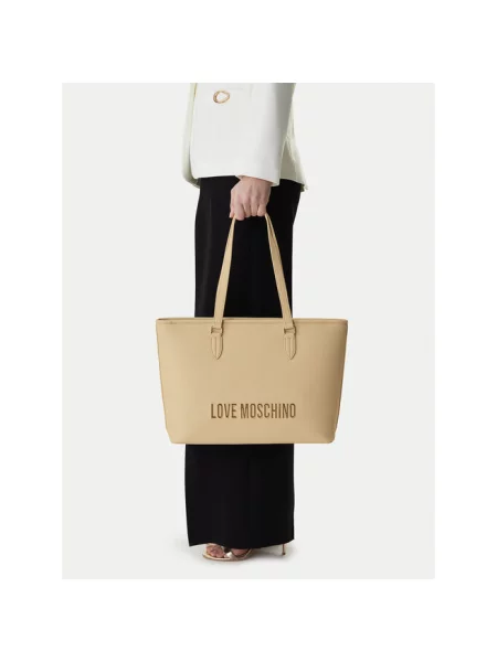 Torebka LOVE MOSCHINO beżowa