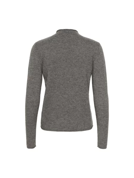 Sweter z golfem Soaked In Luxury wełniany szary