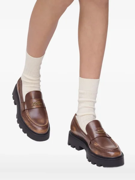 Pantofi loafer Marc Jacobs chunky maro