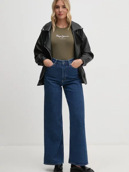 Pepe Jeans Tričko NEW VIRGINIA SS N zelené