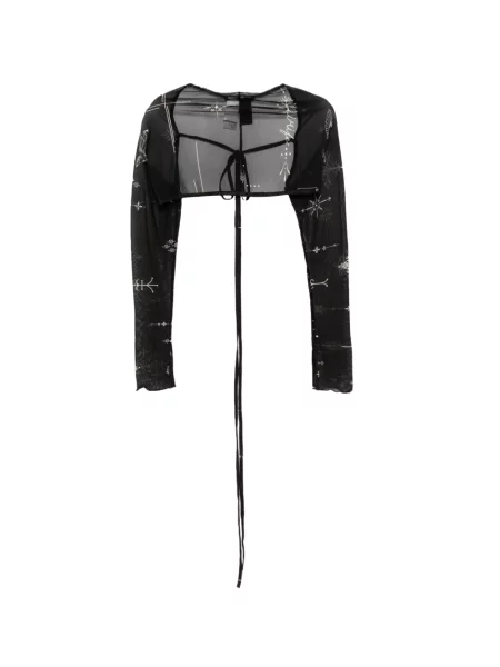 Decupat top Limi Feu cu imagine negru