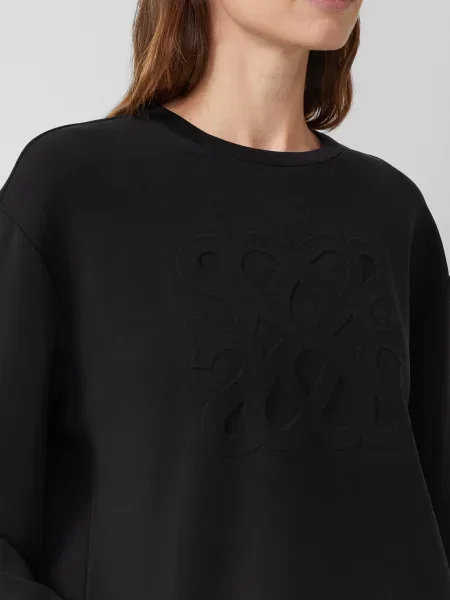 Bluza o kroju regular fit z mieszanki modalu S.oliver Red Label czarna
