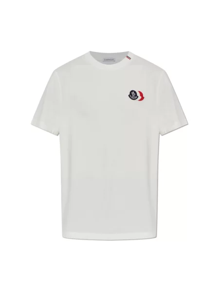 Koszulka Moncler z logo biała