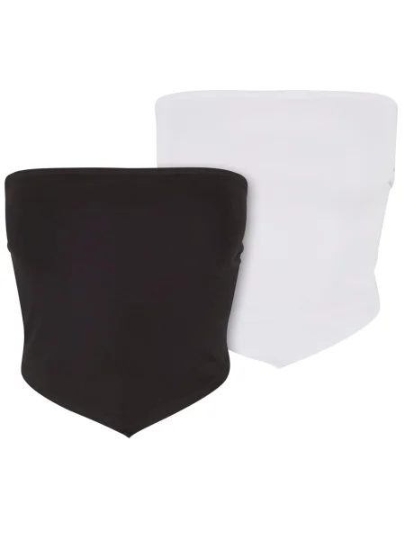 Urban Classics Top negru alb