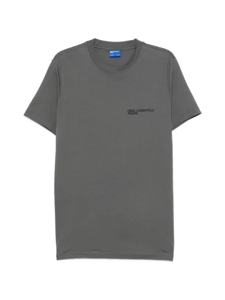 Tricou Karl Lagerfeld Jeans cu imagine gri