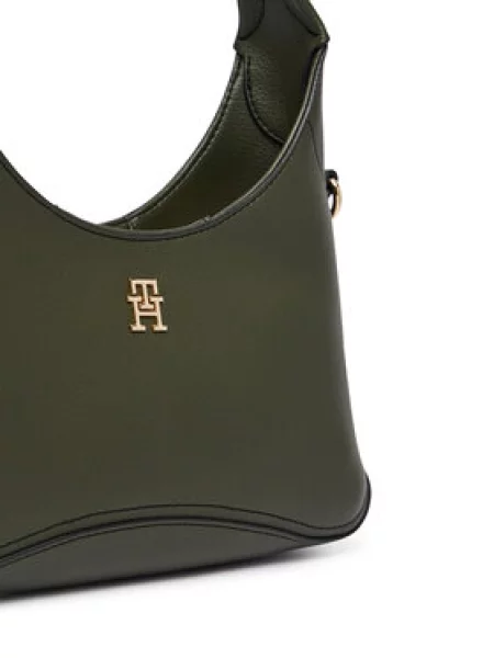 Torbica Tommy Hilfiger Th Everyday Mini Hobo Tamno zelena