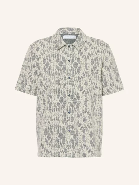 Samsøe Samsøe Košile S Krátkým Rukávem Sakvist Comfort Fit Z Jersey režná černá