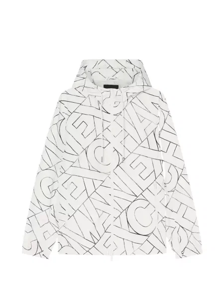 Geacă de vânt Armani Exchange cu imagine alb