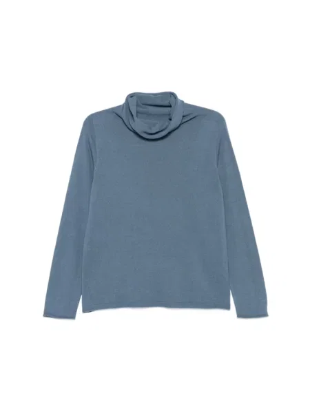 Sweter z golfem Le Tricot Perugia niebieski