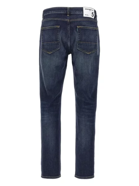 Blugi Department 5 cu strasuri cu 5 buzunare albastru