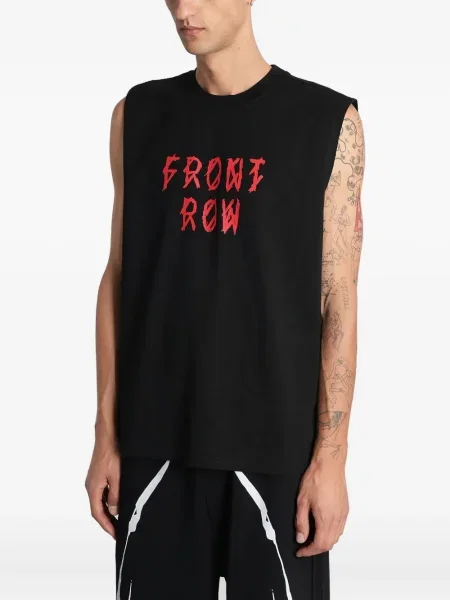 Vestă Mugler cu imagine negru