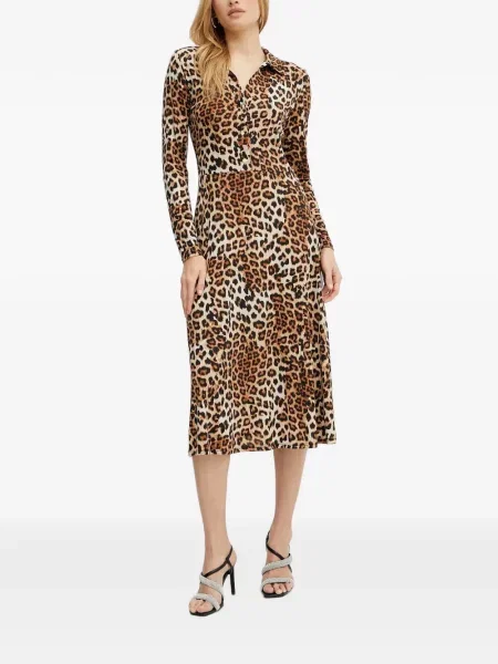 Rochie midi Morgan cu imagine maro