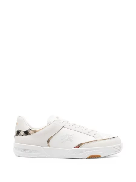 Sneakerși Burberry din piele alb