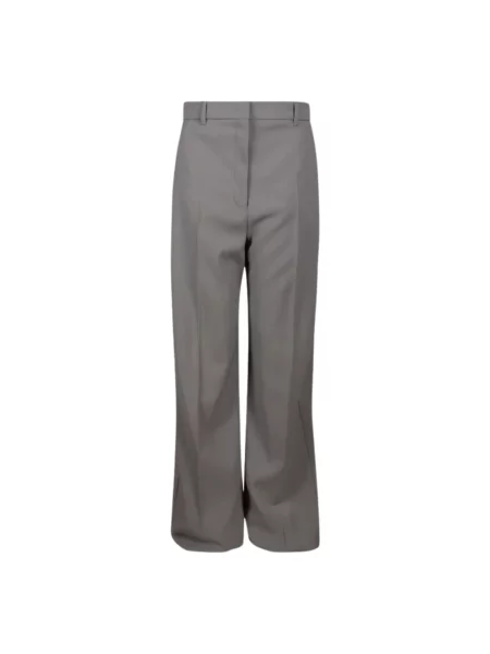 Spodnie Max Mara Studio wełniane szare