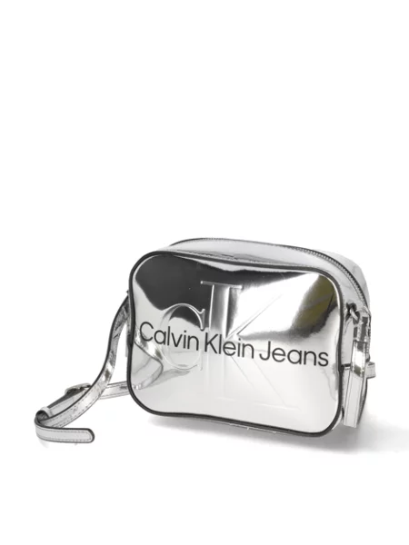 Kabelka Calvin Klein Jeans stříbrná