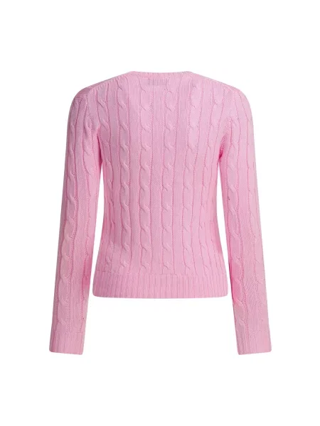 Sweter Polo Ralph Lauren z nadrukiem różowy