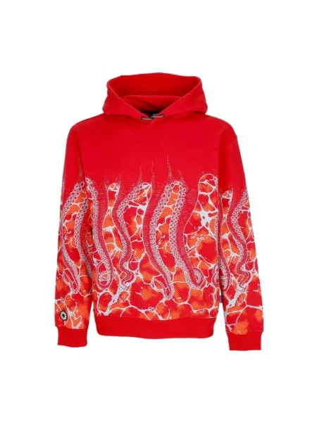 Bluza z kapturem Octopus z kapturem czerwona