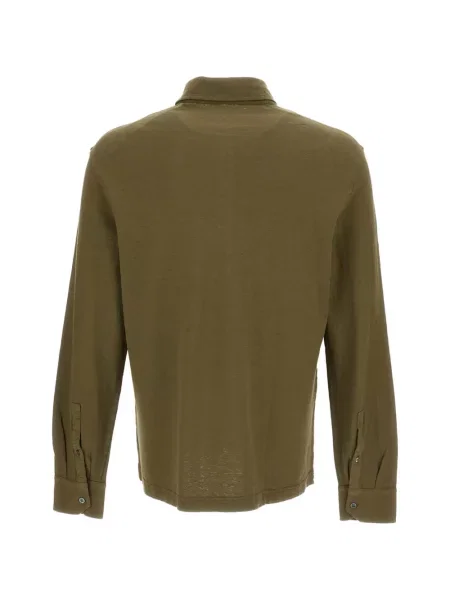 Lung tricou polo Drumohr verde
