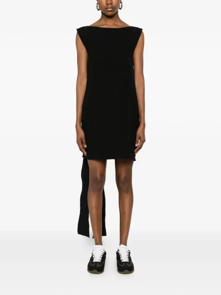 Rochie mini N°21 cu funde fără mâneci negru