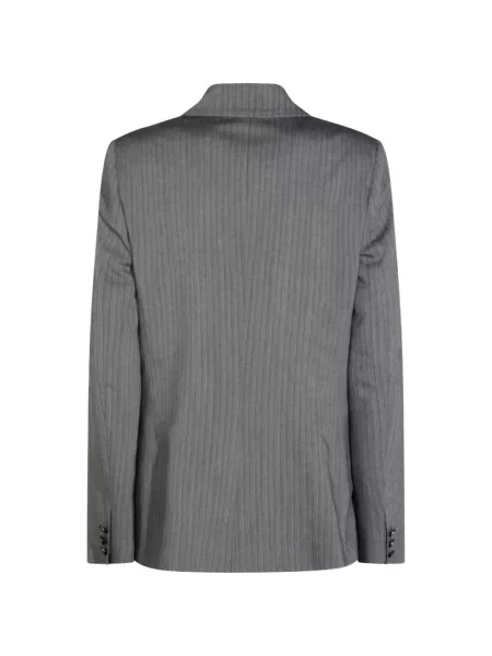 Sacou Alberta Ferretti cu model herringbone gri