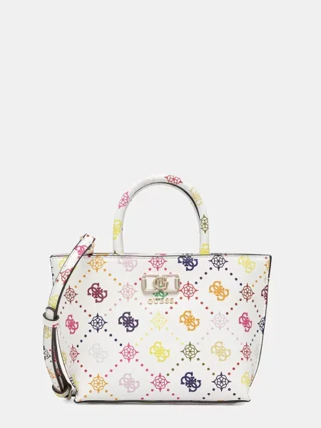 Guess torebka tote z imitacji skóry EMELIE biała