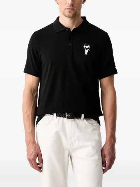 Tricou polo Karl Lagerfeld negru
