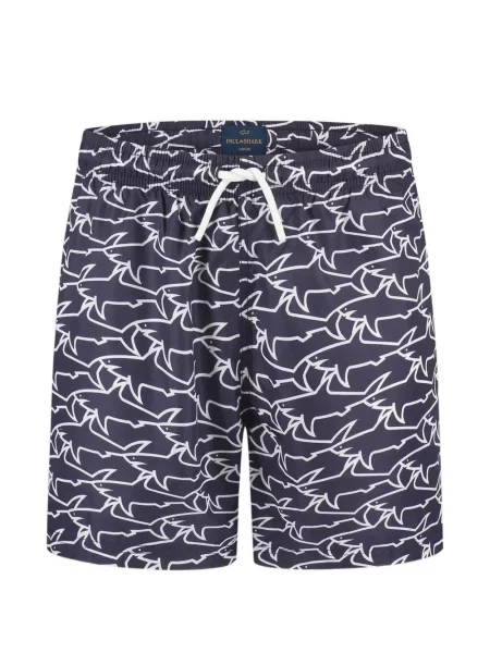 Kąpielówki dziecięce Paul & Shark niebieskie