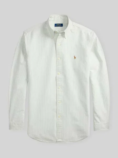 Koszula casualowa z czystej bawełny o kroju regular fit Polo Ralph Lauren miętowa
