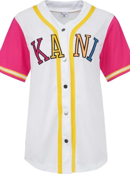 Karl Kani Geacă tricotată albastru / portocaliu / roz alb