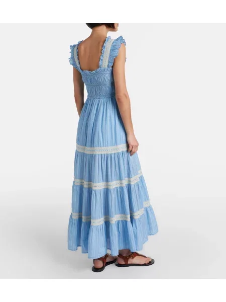 Rochie midi Rixo din dantelă albastru