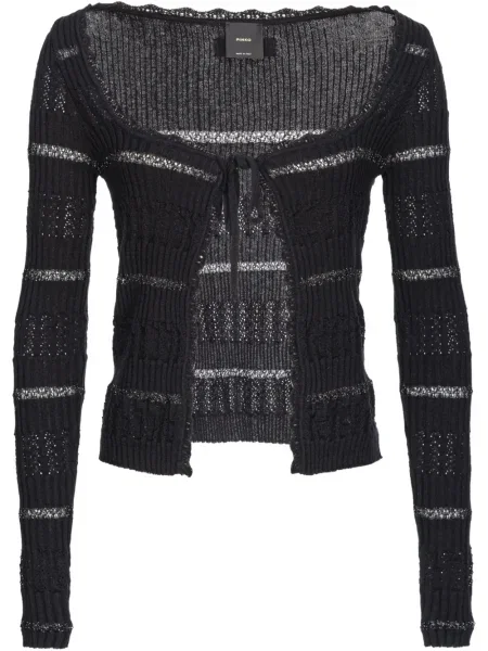 Cardigan Pinko cu dungi negru