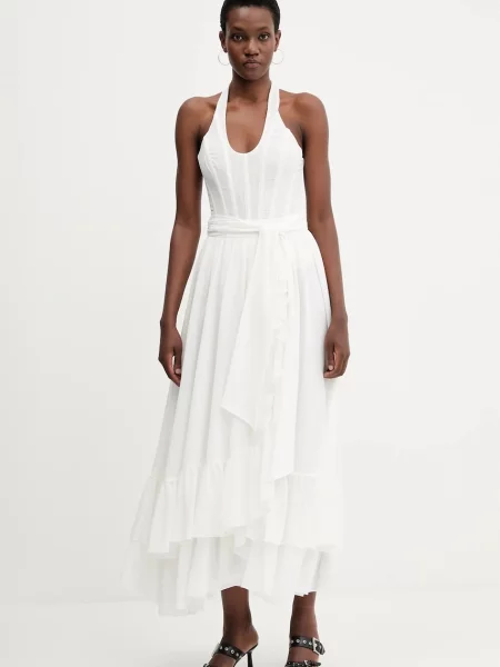 Спідниця Bardot midi розкльошена білий