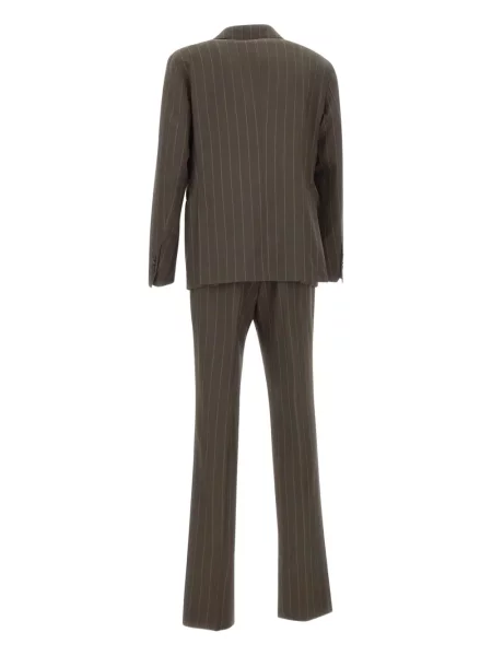 Costum Tagliatore cu dungi de costum maro