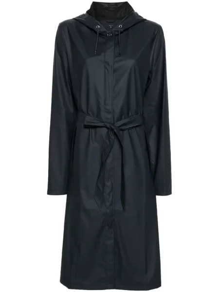 Długi płaszcz Rains w kształcie litery A niebieski