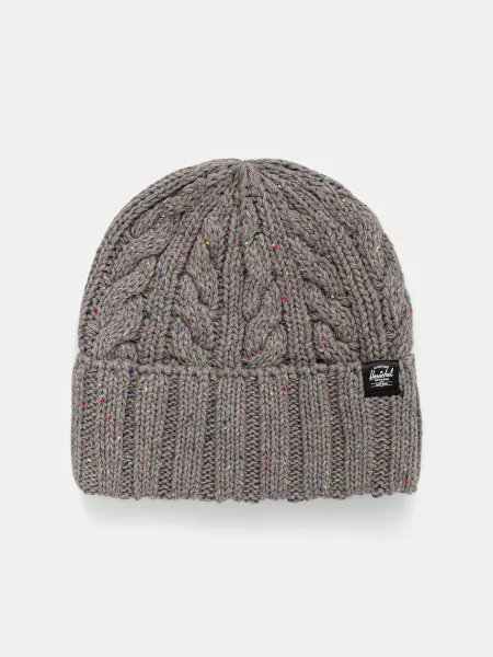 Herschel czapka beanie z dodatkiem wełny Ellis Cable szara