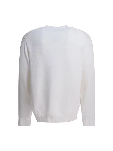 Dzianinowy sweter Beams Plus biały