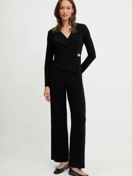 Joseph Ribkoff salopetă cu decolteu in v negru