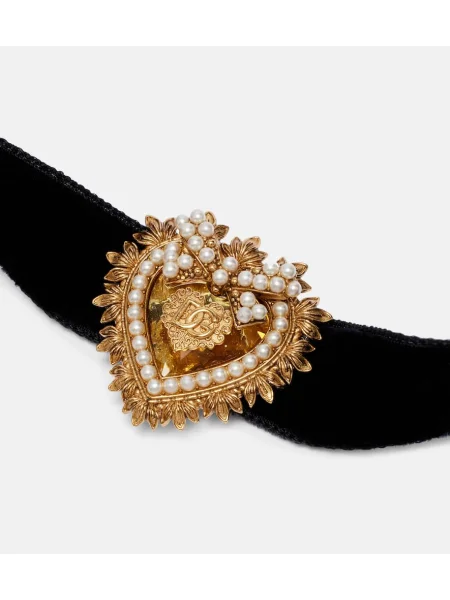 Colier Dolce&gabbana de catifea negru