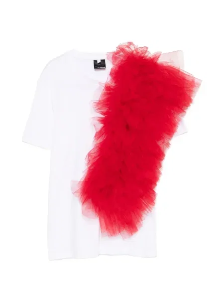 Koszulka Alchemy z falbankami biała