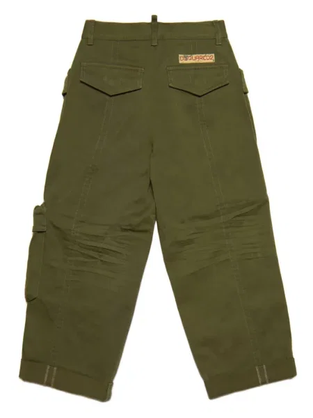 Spodnie dziecięce Dsquared2 zielone